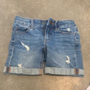 Denim Blue Girls Shorts